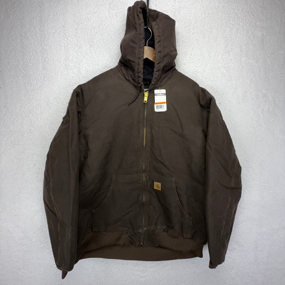 Carhartt Sandstone Active Jacket Quilt Lined Mens XLT J130 DKB Dark Brown NWT